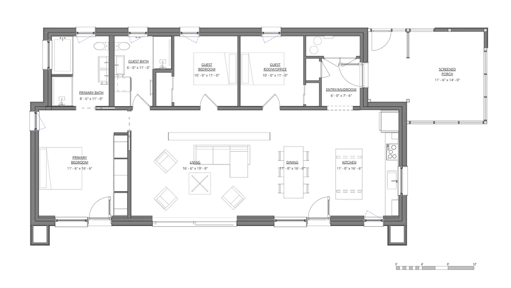 1700 Model floor plan
