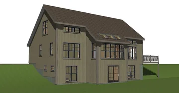 New England Small Barn Style House