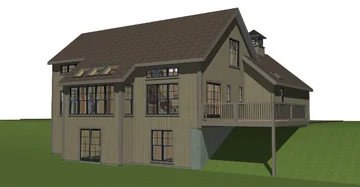 New England Small Cottage Barn Style House